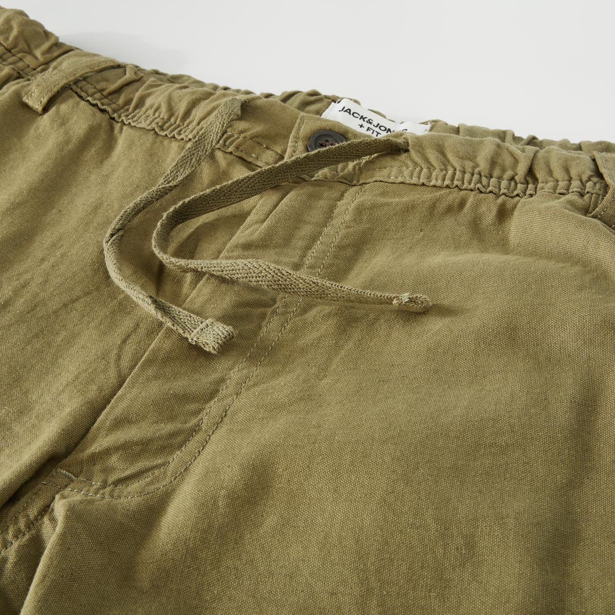 Jack&Jones Chino-Shorts mit Leinen oliv
