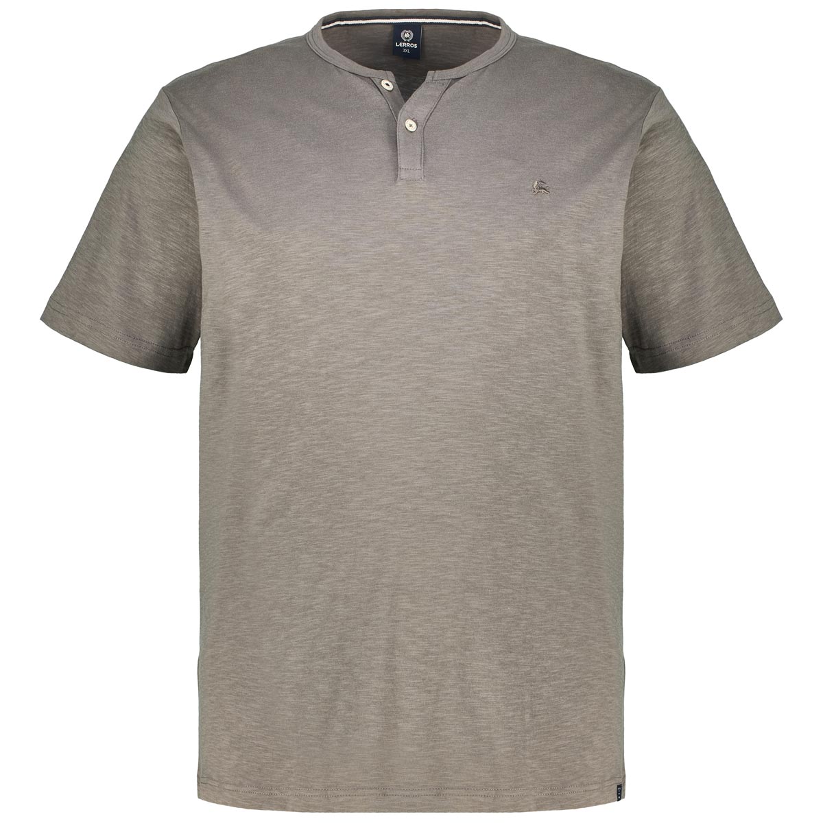 Lerros T-Shirt mit Serafinokragen Farbe grau Größe: 3XL günstig online kaufen