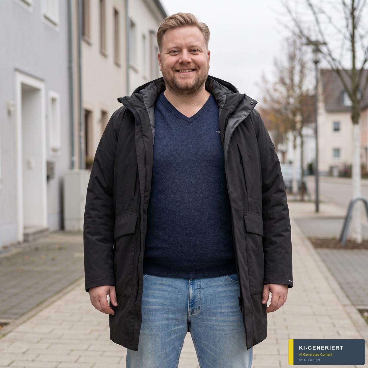 Jack&Jones Parka, wind- und wasserdicht schwarz