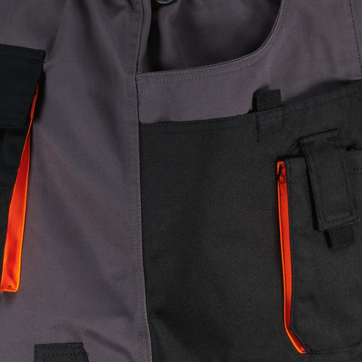 Abraxas Kurze Arbeitshose mit Dehnbund grau