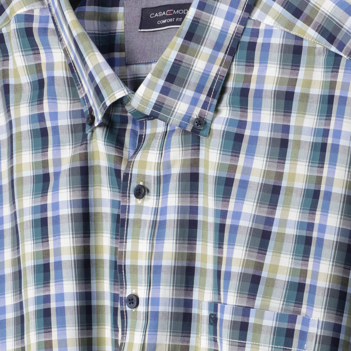 CASA MODA Freizeithemd aus Baumwolle grün CASA MODA Freizeithemd aus Baumwolle grün