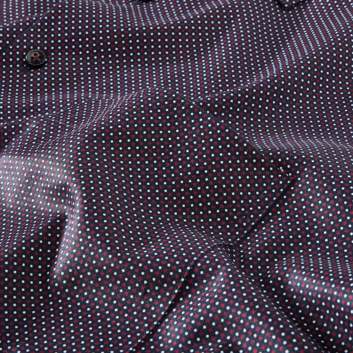 ETERNA Businesshemd mit Allover-Muster, bügelfrei dunkelrot