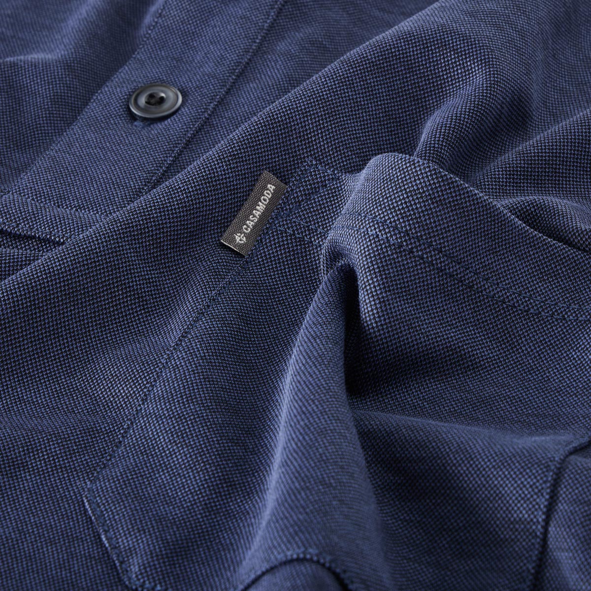 CASA MODA Poloshirt "Easy Care" jeansblau