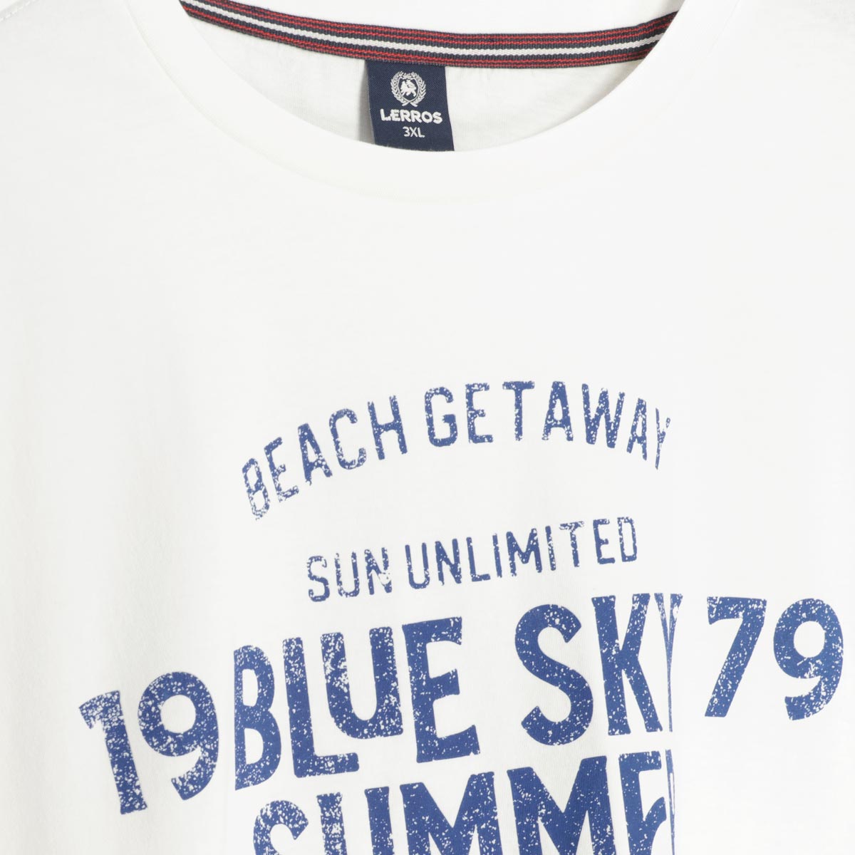 Lerros T-Shirt mit Print weiß