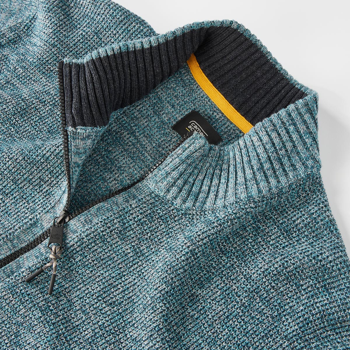 camel active Troyer-Pullover aus Strick türkis