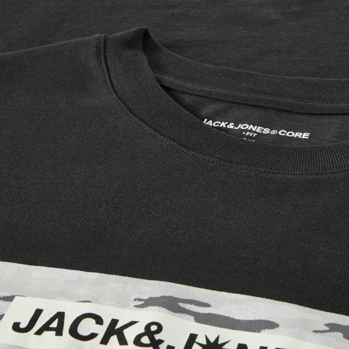 Jack&Jones T-Shirt mit Label-Print schwarz