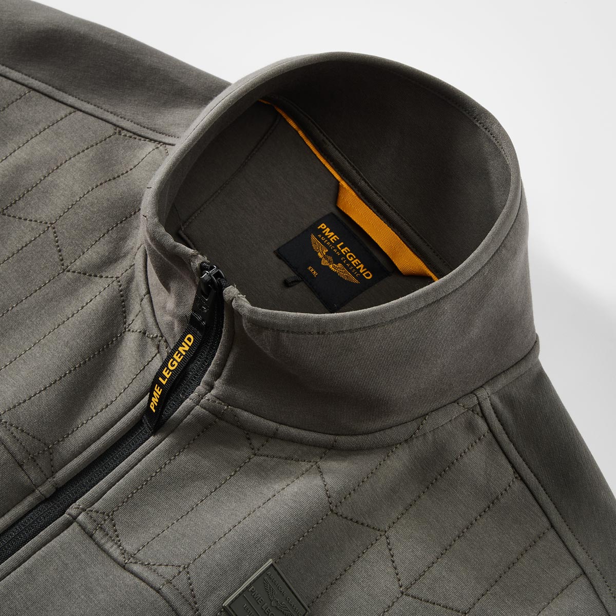 PME LEGEND Sweatjacke mit Stehkragen anthrazit