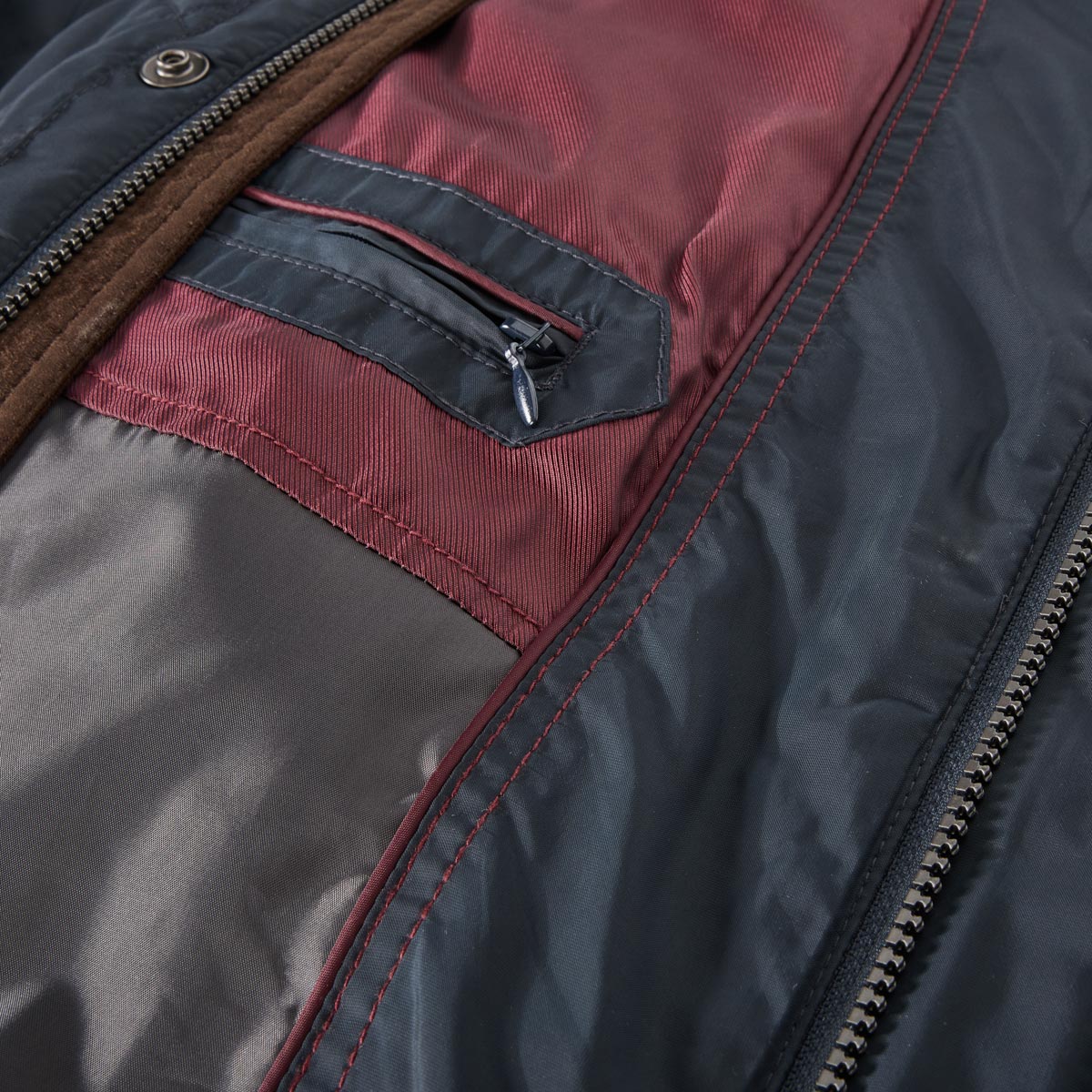 S4 Jackets Steppjacke mit Kontrastdetails, wasserabweisend marine