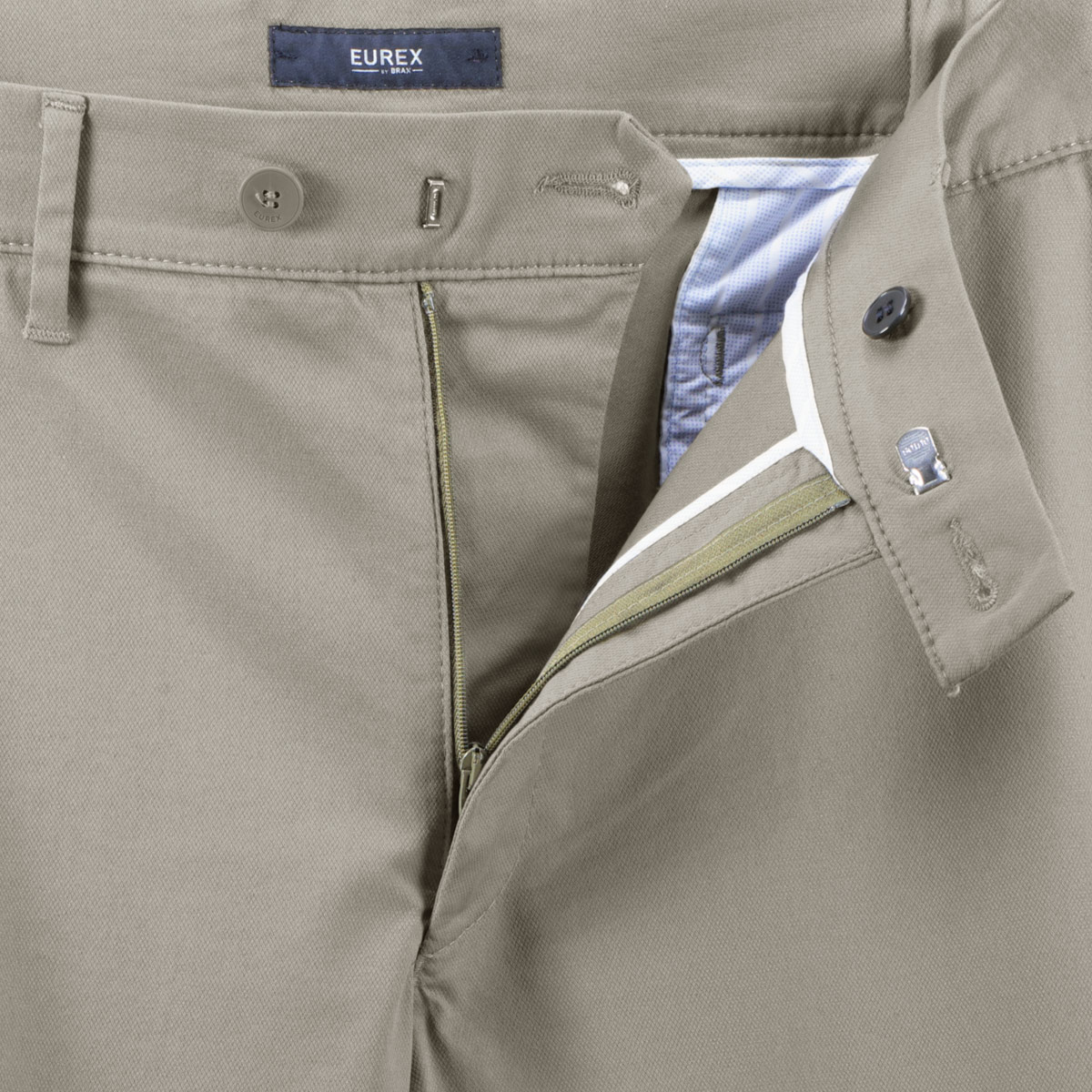 Eurex by Brax Stretch-Chinos "Thilo", Tapered Fit khaki