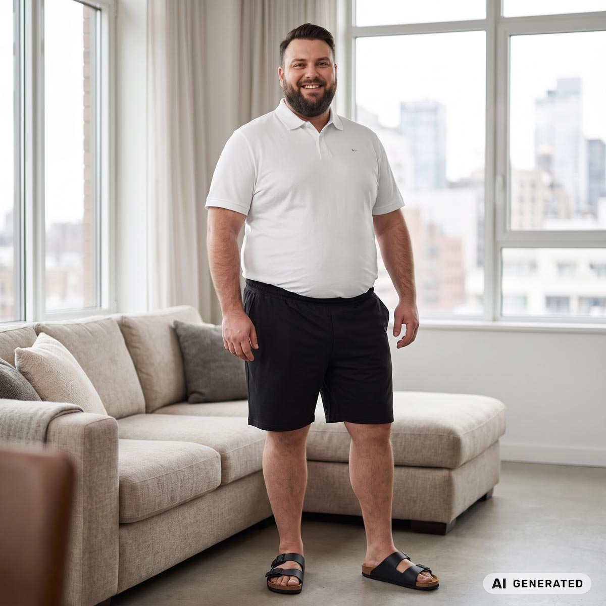 Pfundskerl p ACTIVE Jogging-Shorts, elastisch, weich und leicht schwarz