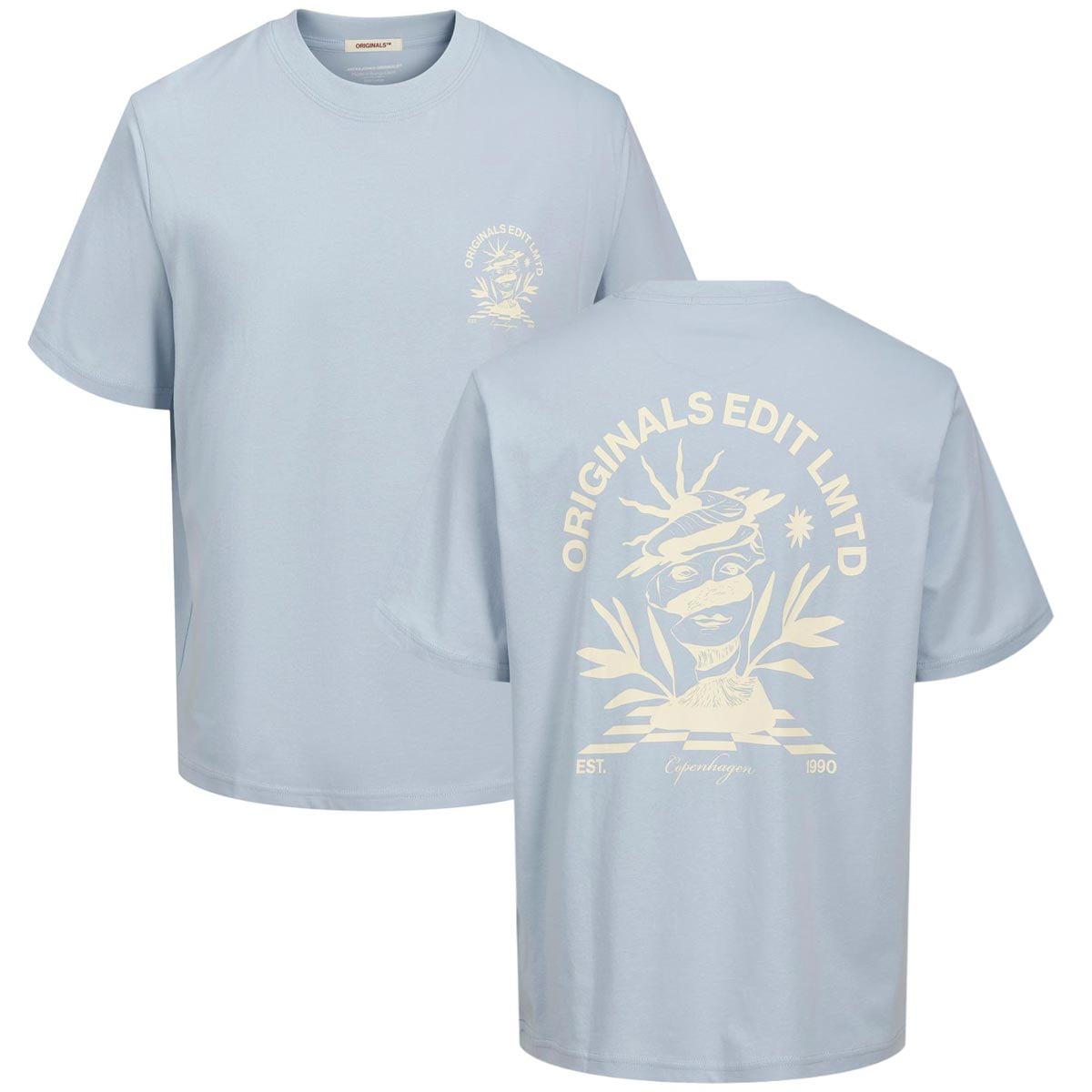 T-Shirt mit Print auf Vorder- und Rückseite T-Shirt mit Print auf Vorder- und Rückseite