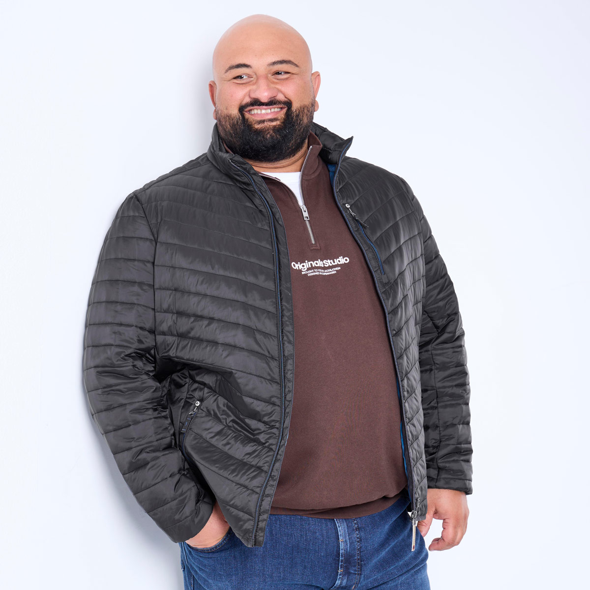 Redpoint Federleichte Steppjacke "Walker" schwarz