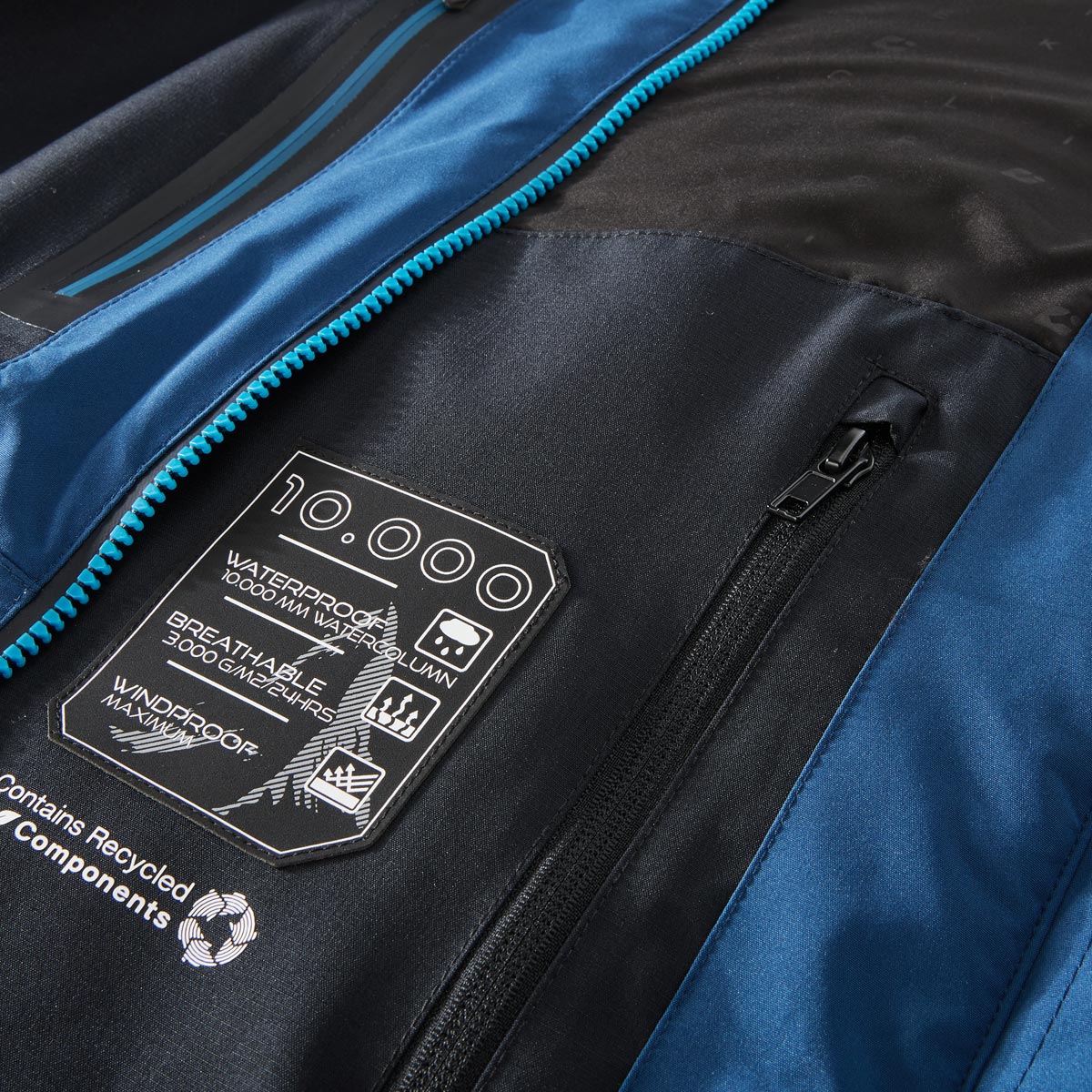 Killtec Skijacke, wind- und wasserdicht blau