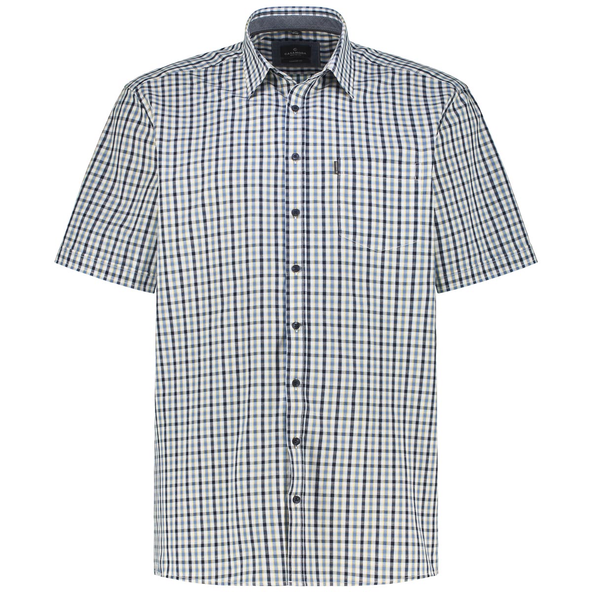 CASA MODA Kariertes Freizeithemd Farbe blau Größe: 3XL günstig online kaufen