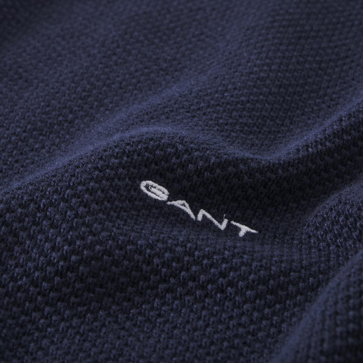 Gant Strickjacke mit Struktur dunkelblau