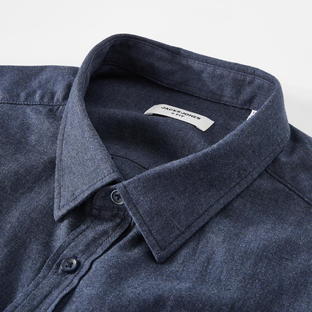 Jack&Jones Freizeithemd mit Biobaumwolle blau