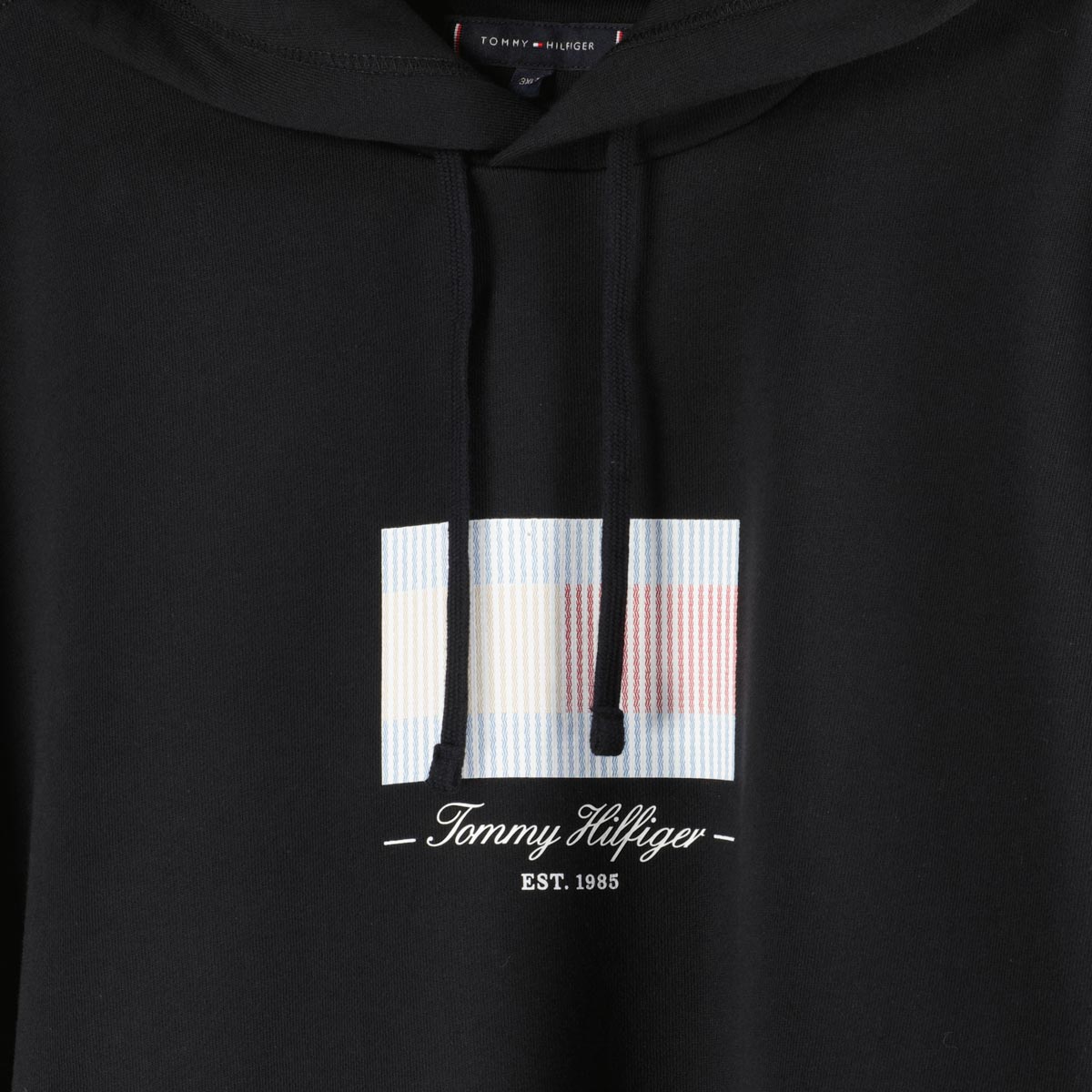 Tommy Hilfiger Hoodie mit Label-Print schwarz