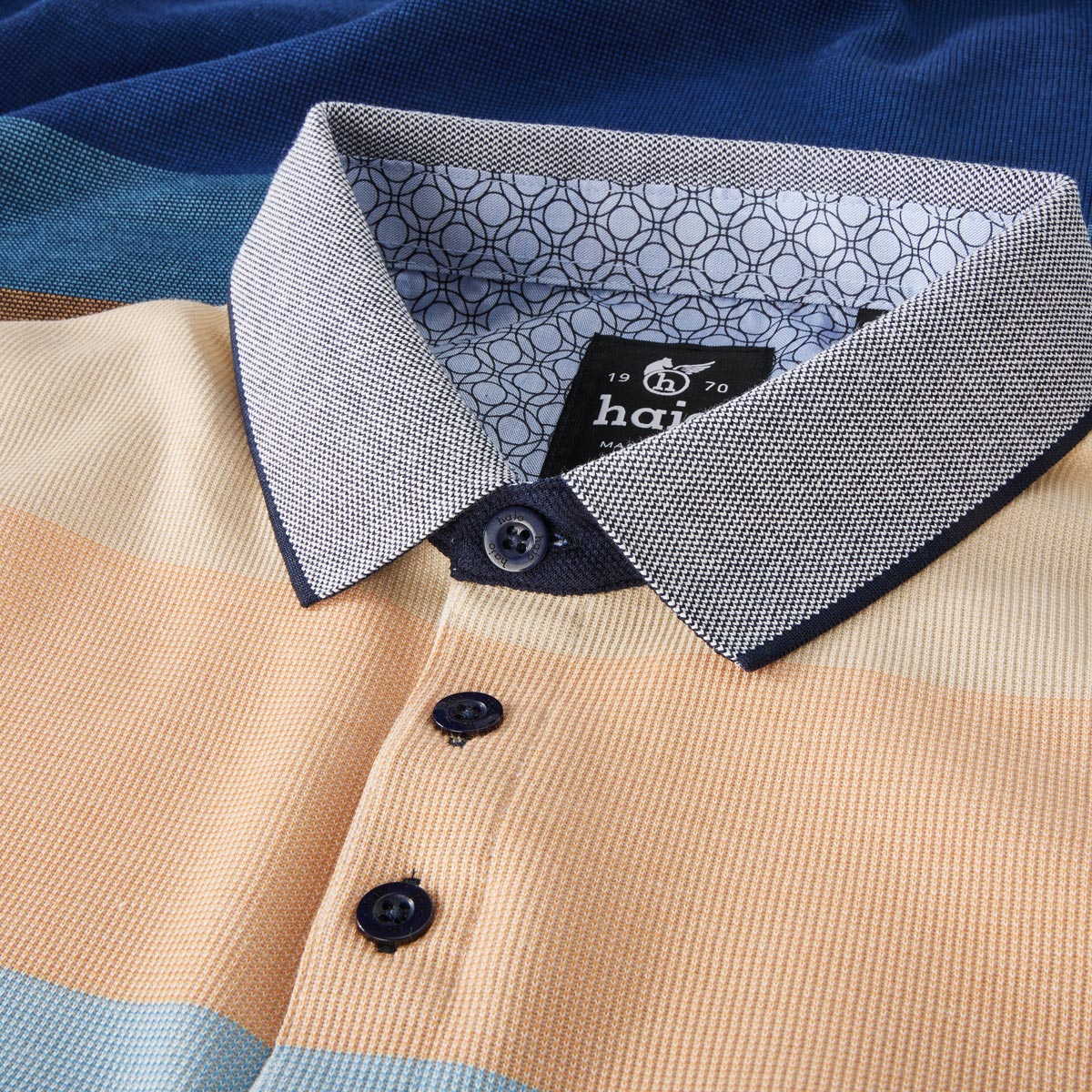 Hajo Sweatshirt "Stay Fresh", bügelfrei blau