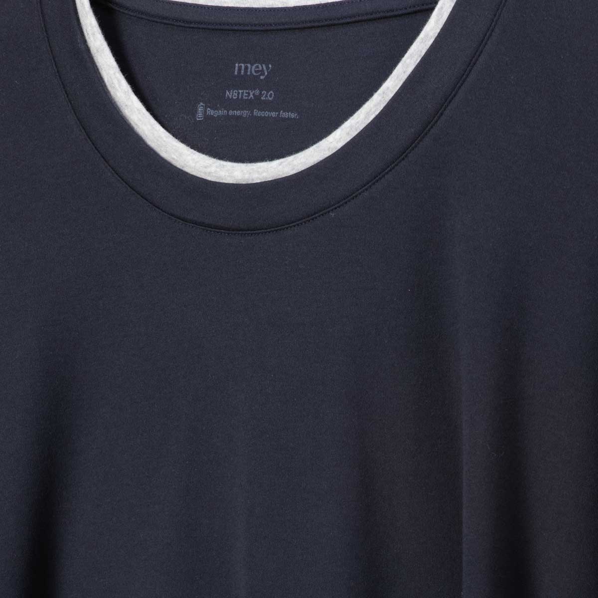 Mey Sleepwear Longsleeve mit Viskose dunkelblau