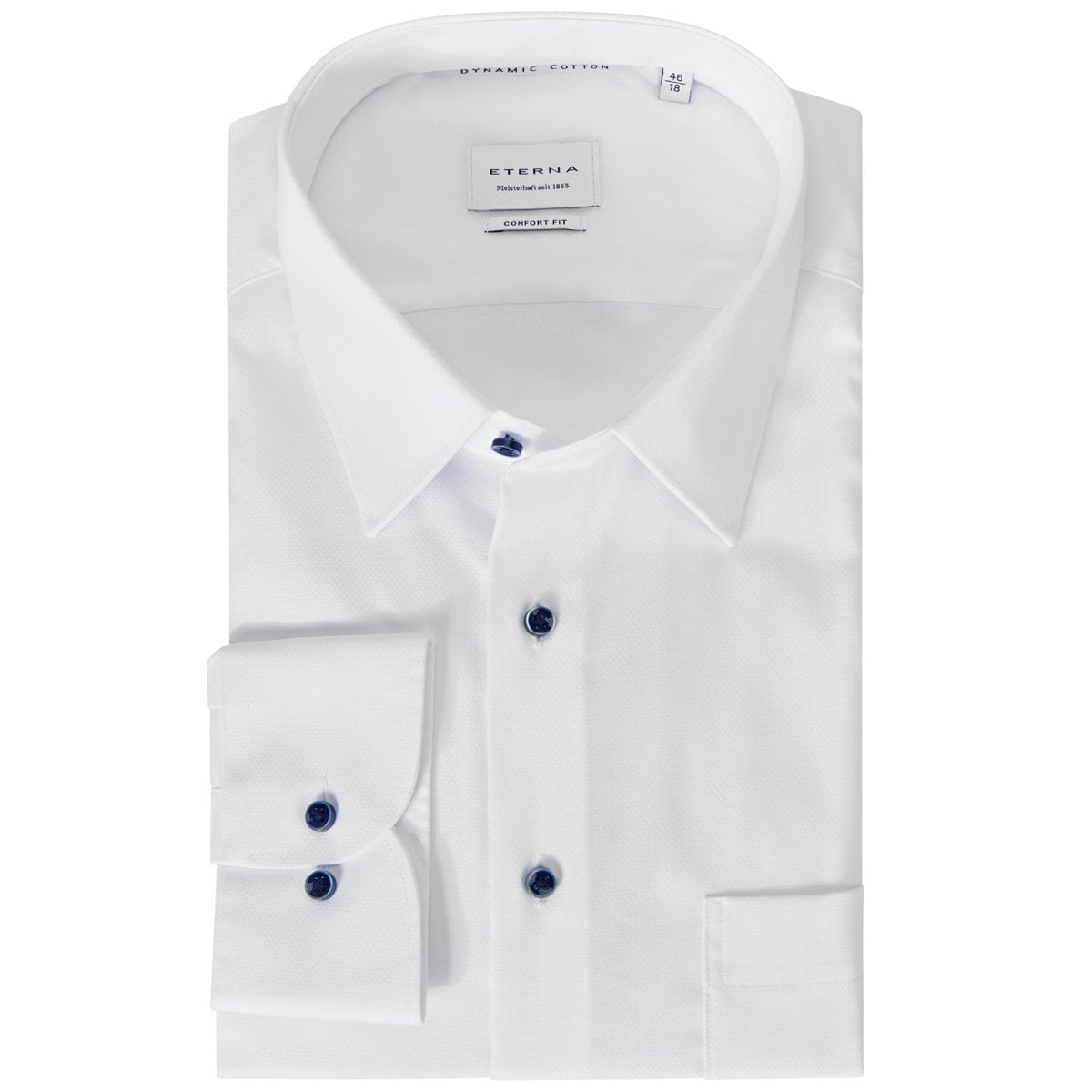 ETERNA Businesshemd aus "Dynamic Cotton™", bügelfrei weiß ETERNA Businesshemd aus "Dynamic Cotton™", bügelfrei weiß