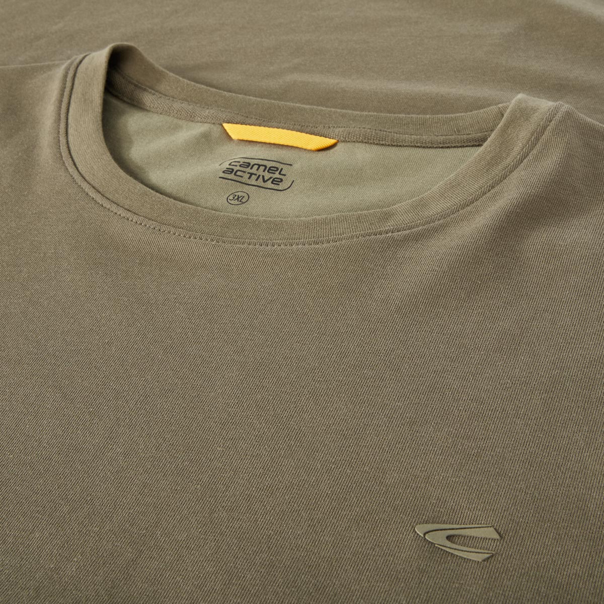 camel active T-Shirt mit Stretch Farbe oliv Größe: 6XL günstig online kaufen