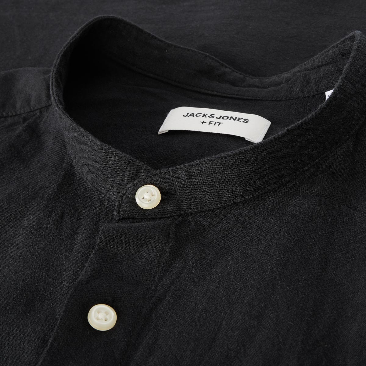 Jack&Jones Freizeithemd mit Leinen schwarz
