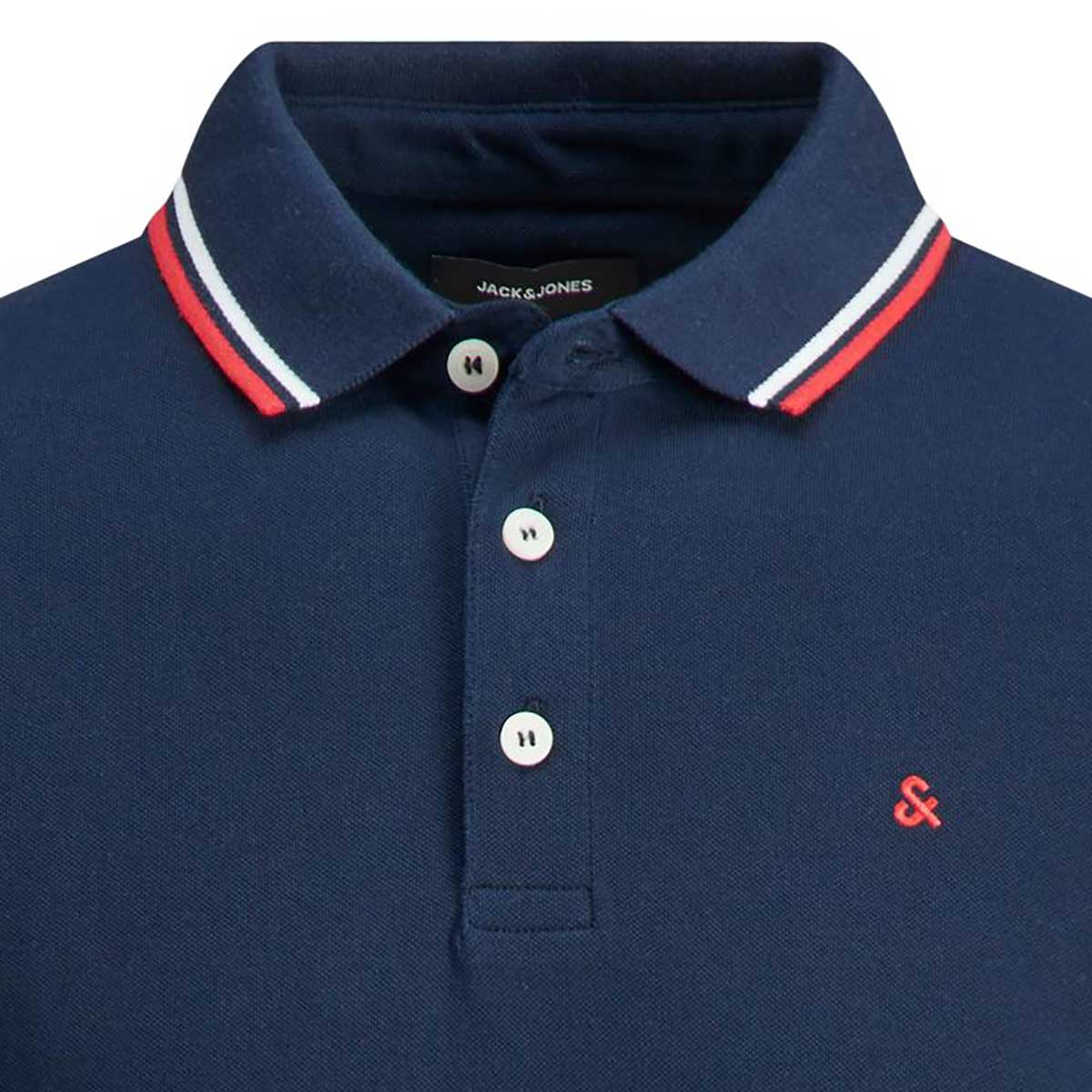 Jack&Jones Poloshirt aus Biobaumwolle Farbe blau Größe: 8XL günstig online kaufen