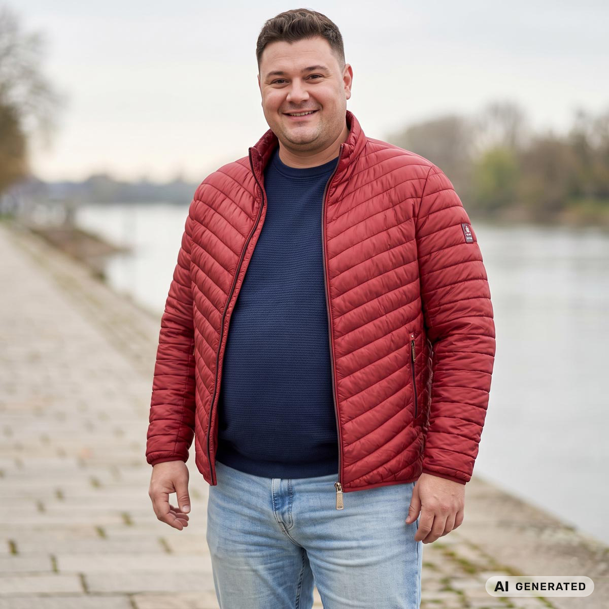 Redpoint Federleichte Steppjacke "Walker" weinrot