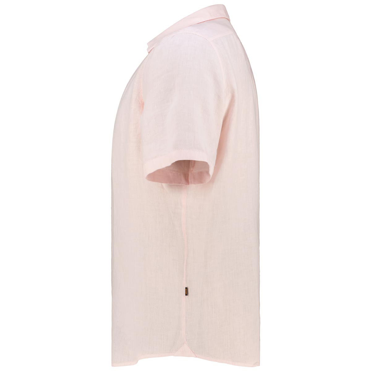 BOSS Freizeithemd aus Leinen korallrot