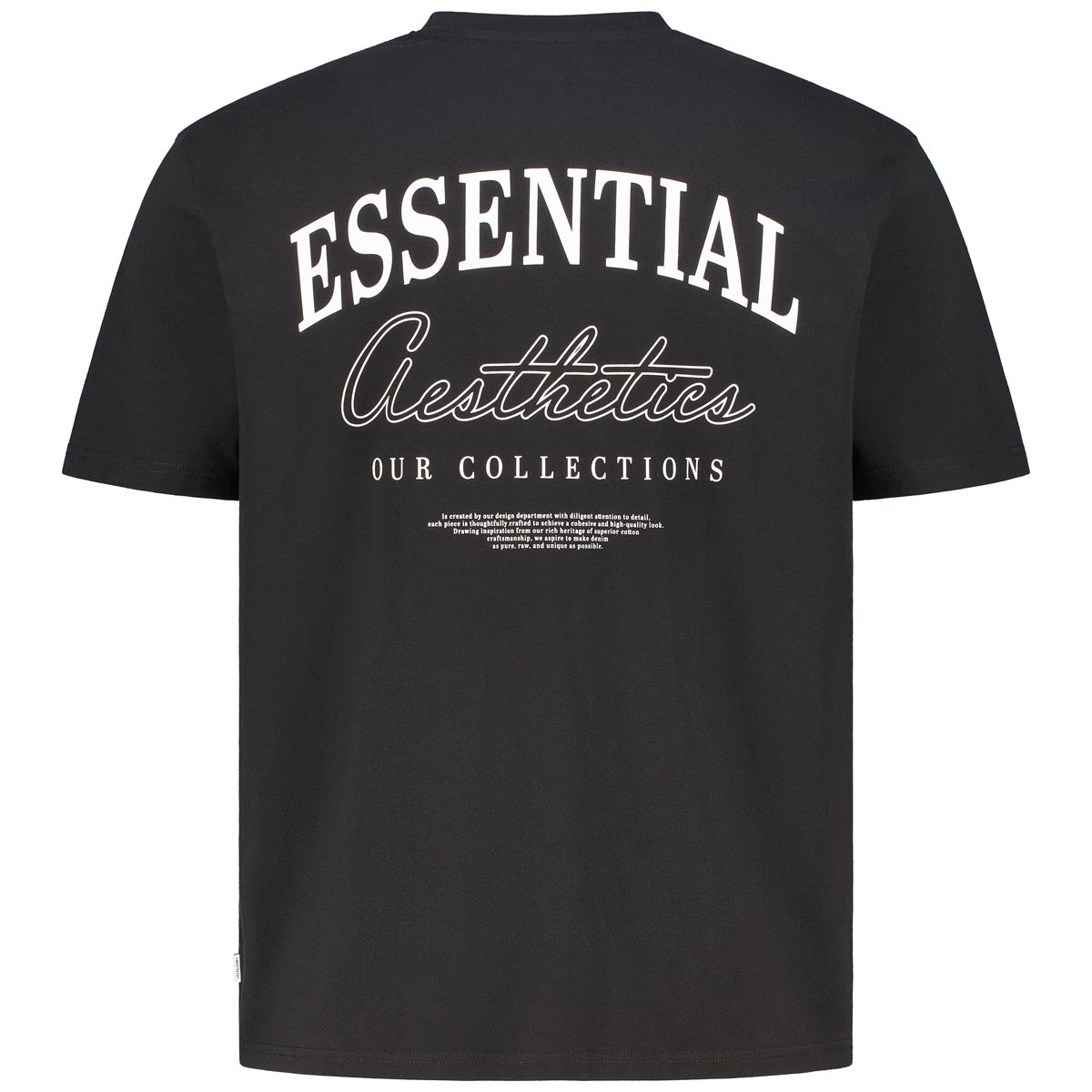 Jack&Jones T-Shirt mit Print auf Vorder- und Rückseite schwarz