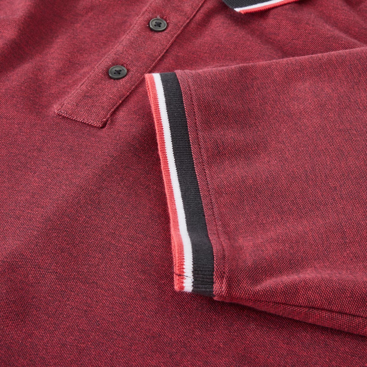 CASA MODA Poloshirt mit Elasthan rot