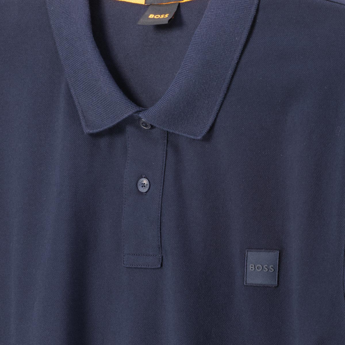 BOSS Poloshirt mit Biobaumwolle dunkelblau
