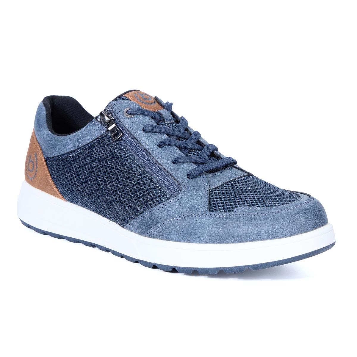 Bugatti Sneakers met logoplakkaat Blauw Bugatti Sneakers met logoplakkaat Blauw