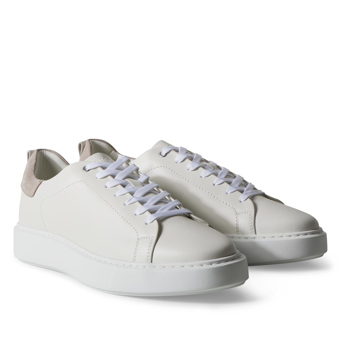 Digel Sneaker aus Leder weiß