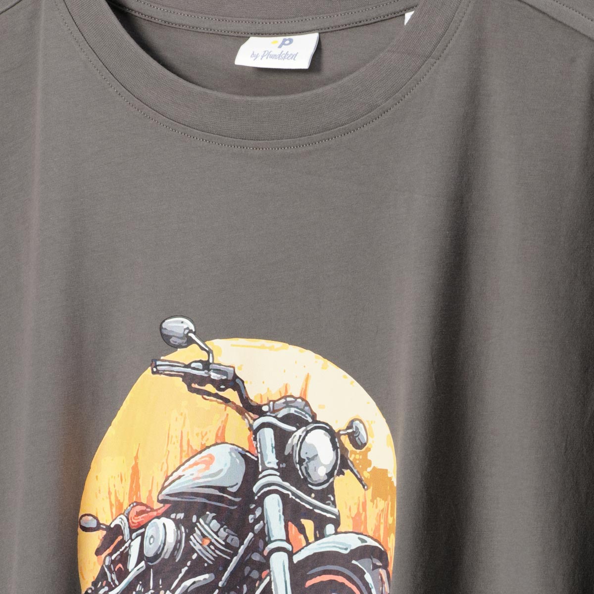 Pfundskerl T-Shirt mit Motiv-Print dunkelgrau