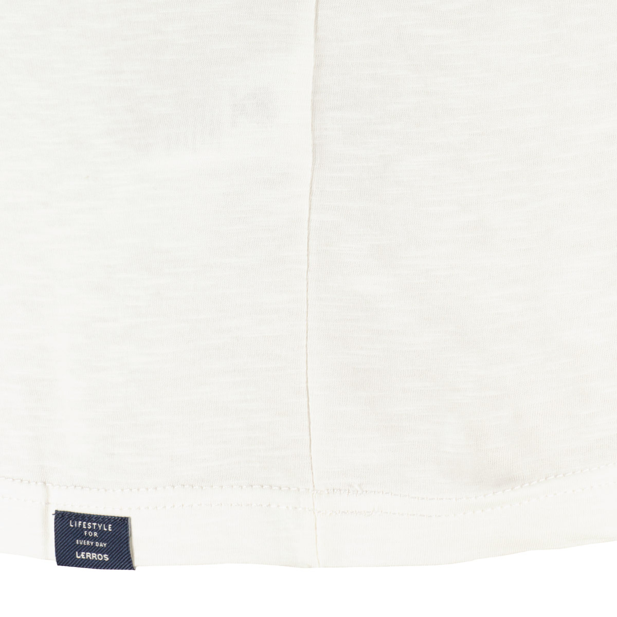 Lerros T-Shirt mit Print weiß