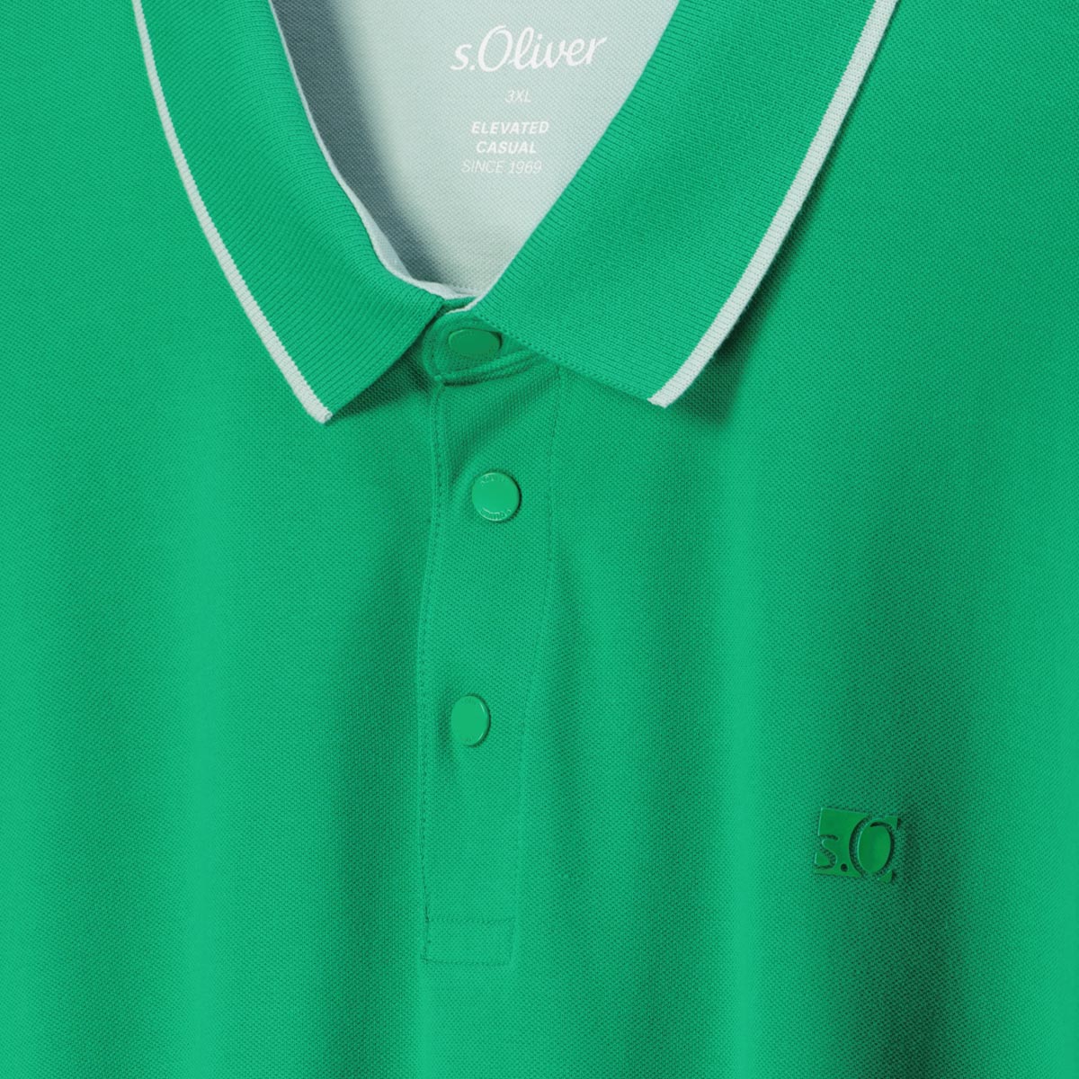 s.Oliver Poloshirt mit Elasthan grün