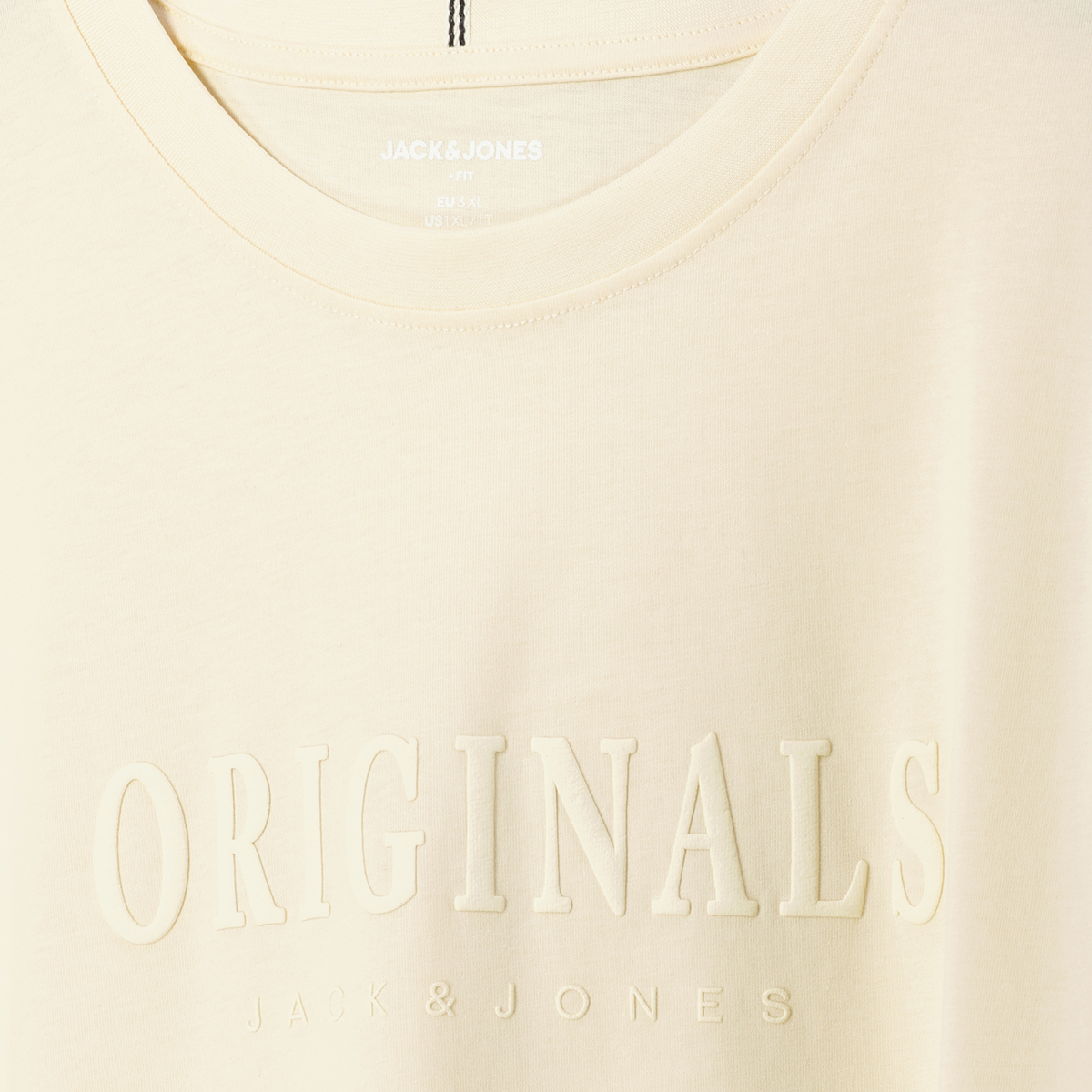 Jack&Jones T-Shirt mit Label-Print  cremeweiß