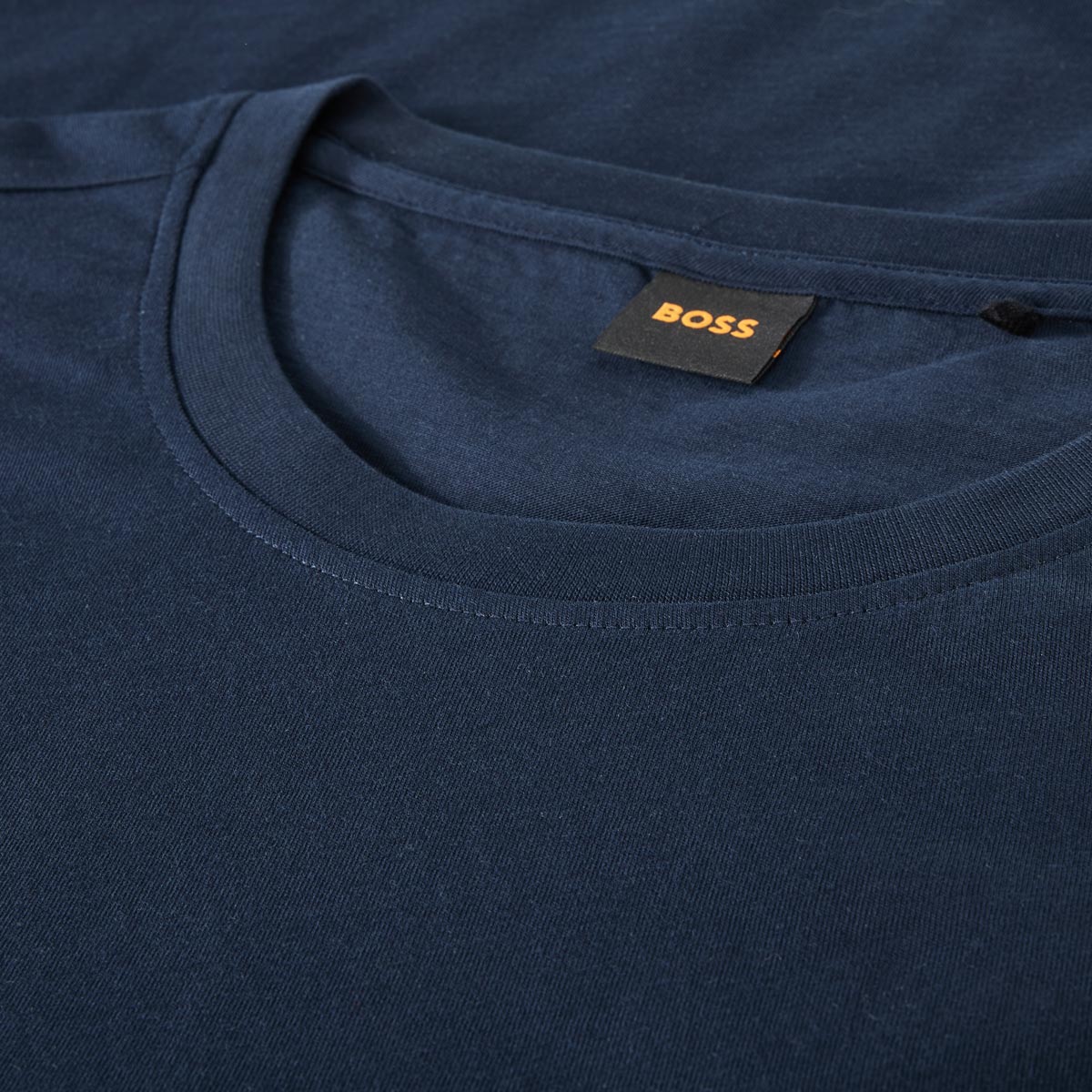 BOSS T-Shirt mit Motiv-Print dunkelblau