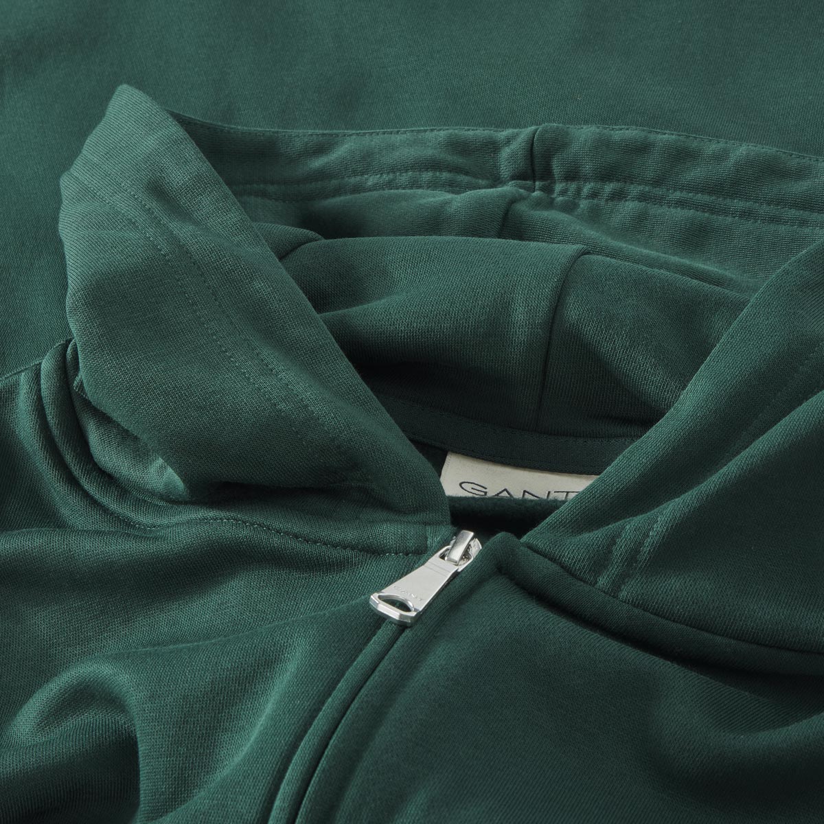 Gant Sweatjacke aus Baumwoll-Mix dunkelgrün