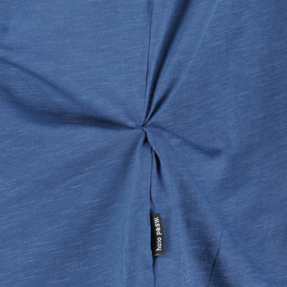 Hajo T-Shirt mit Flockprint royalblau