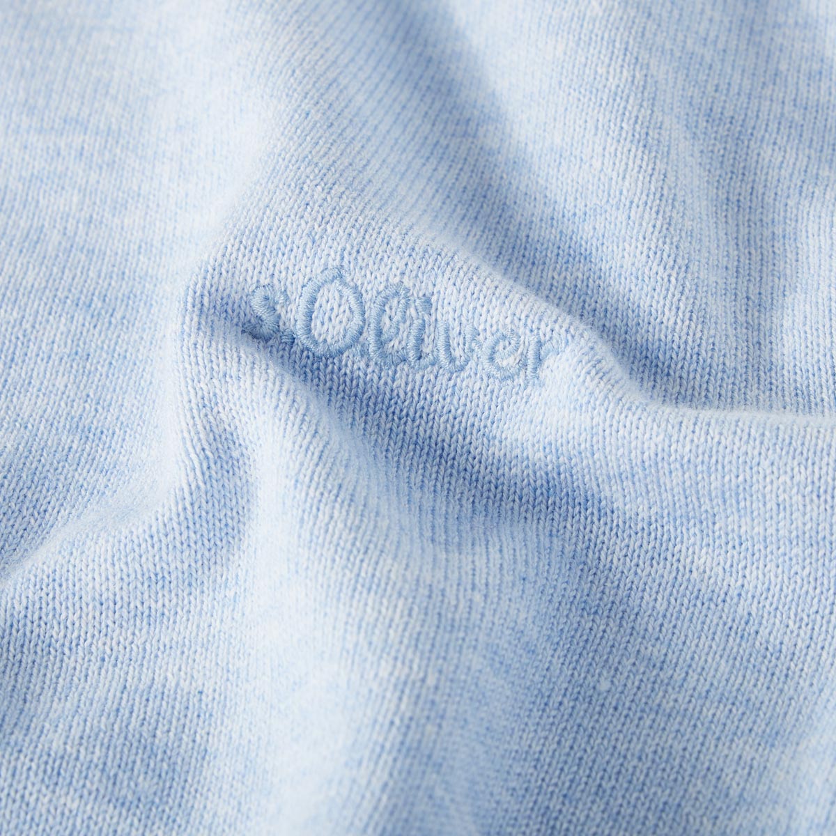 s.Oliver Feinstrickpullover aus Baumwolle blau