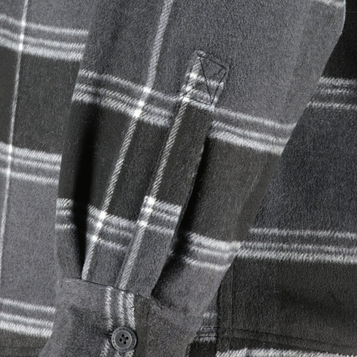 Tommy Jeans Hemdjacke mit Teddyfell schwarz