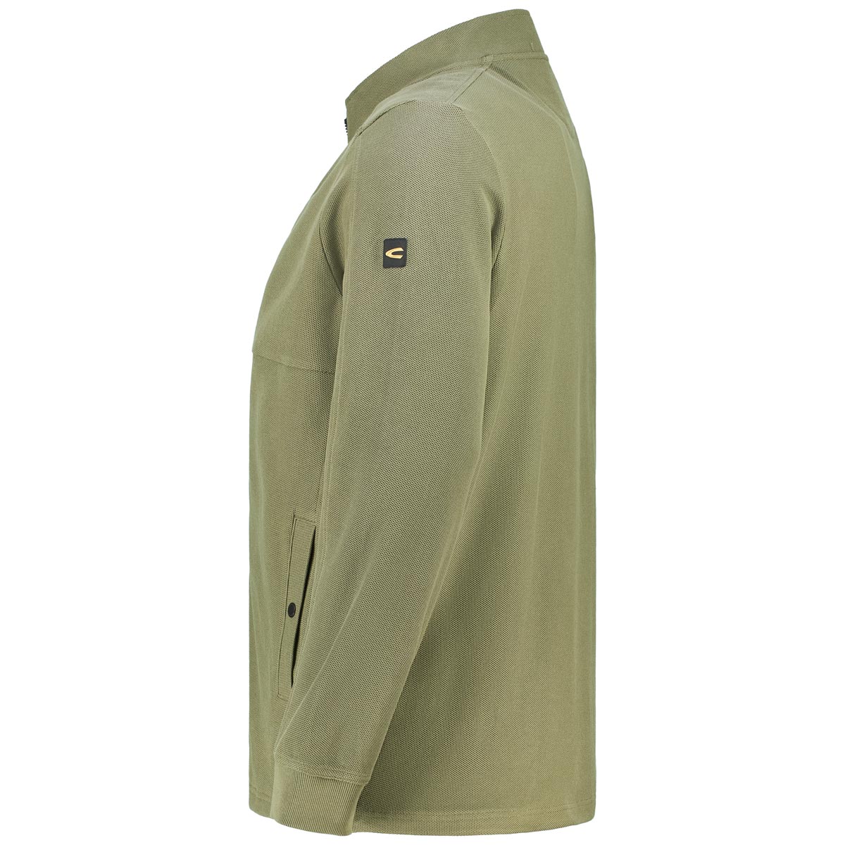 camel active Sweatjacke aus Baumwolle Farbe oliv Größe: 3XL günstig online kaufen