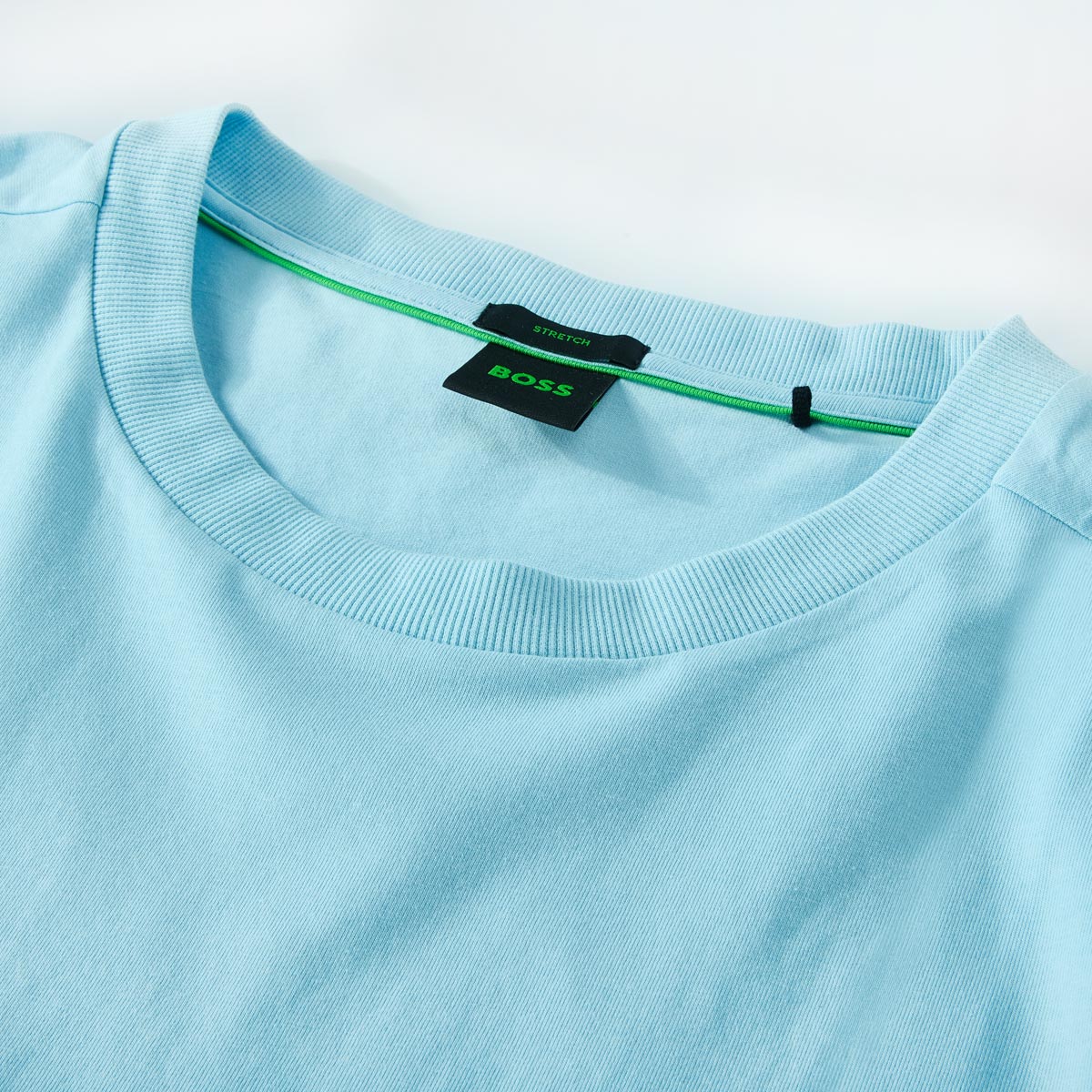 BOSS T-Shirt mit Elasthan hellblau