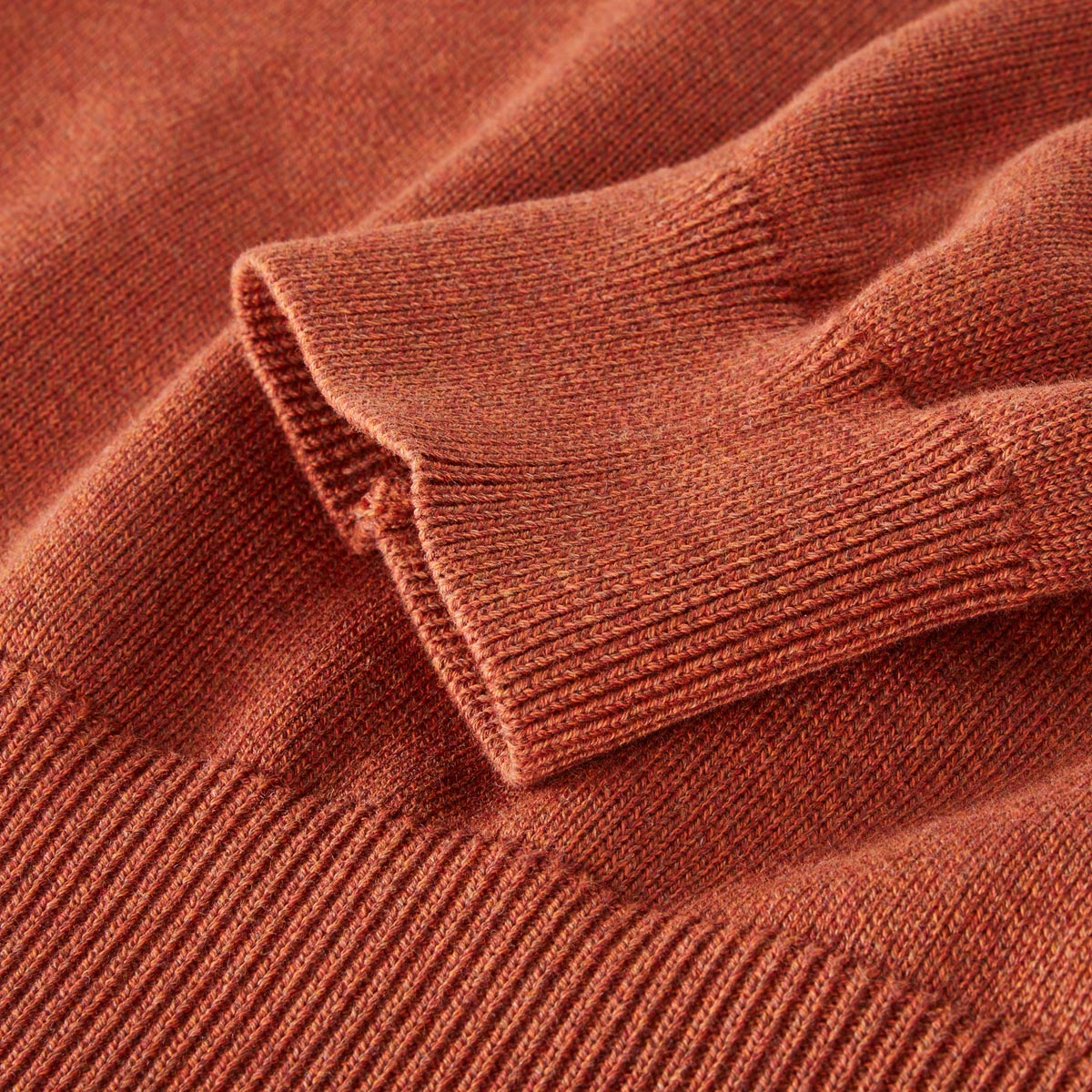 CASA MODA Strickpullover aus Baumwolle orange