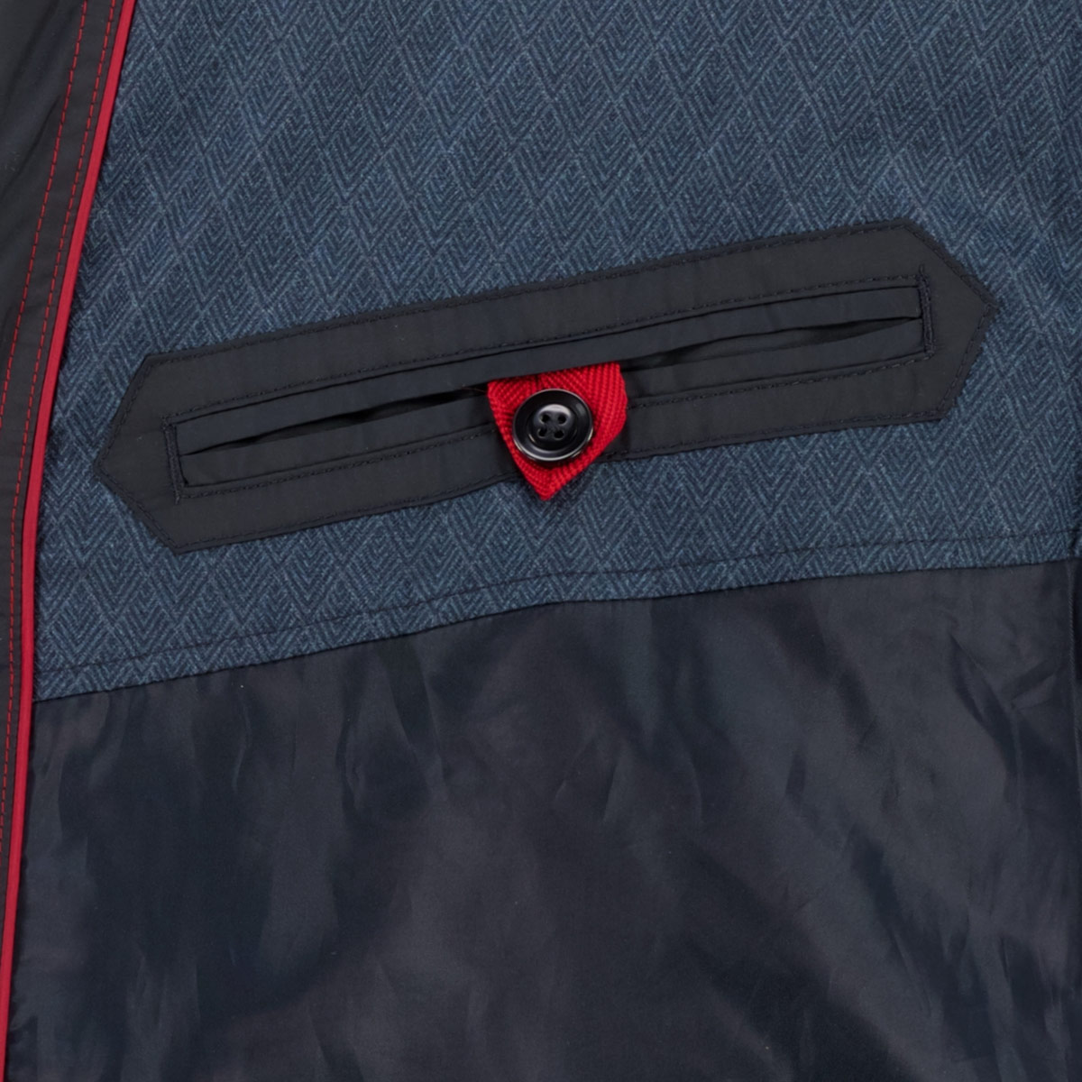 S4 Jackets Steppjacke mit Kontrastdetails, wasserabweisend marine