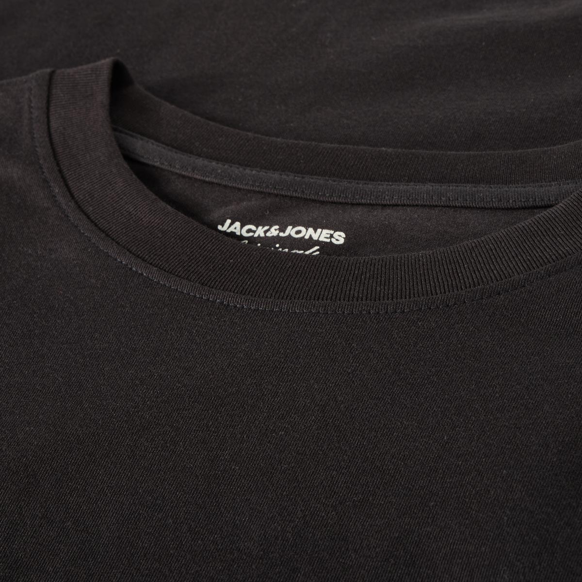 Jack&Jones T-Shirt mit Label-Print Farbe schwarz Größe: 4XL günstig online kaufen