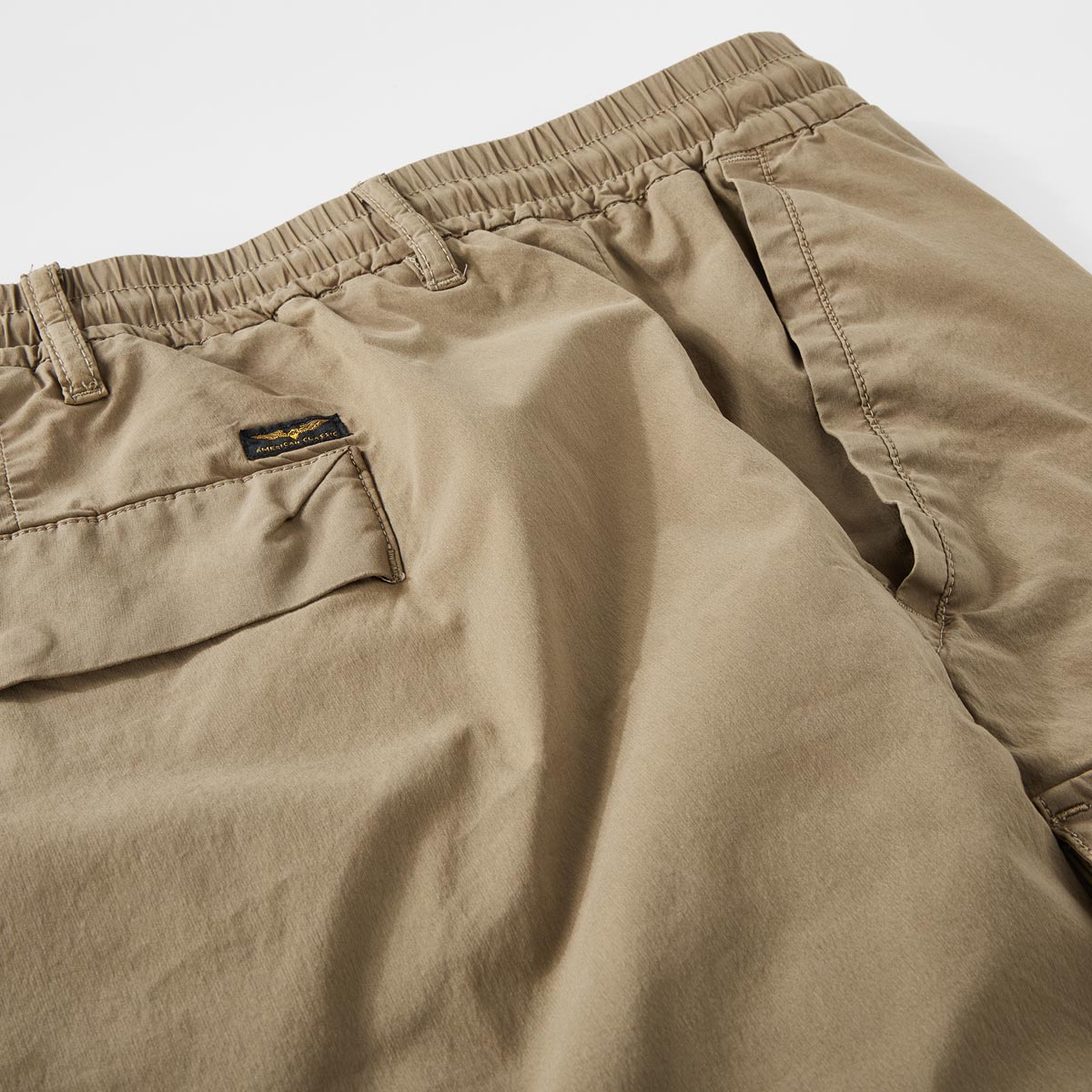 PME LEGEND Stretch-Cargo-Shorts "Hawkdown", leicht khaki
