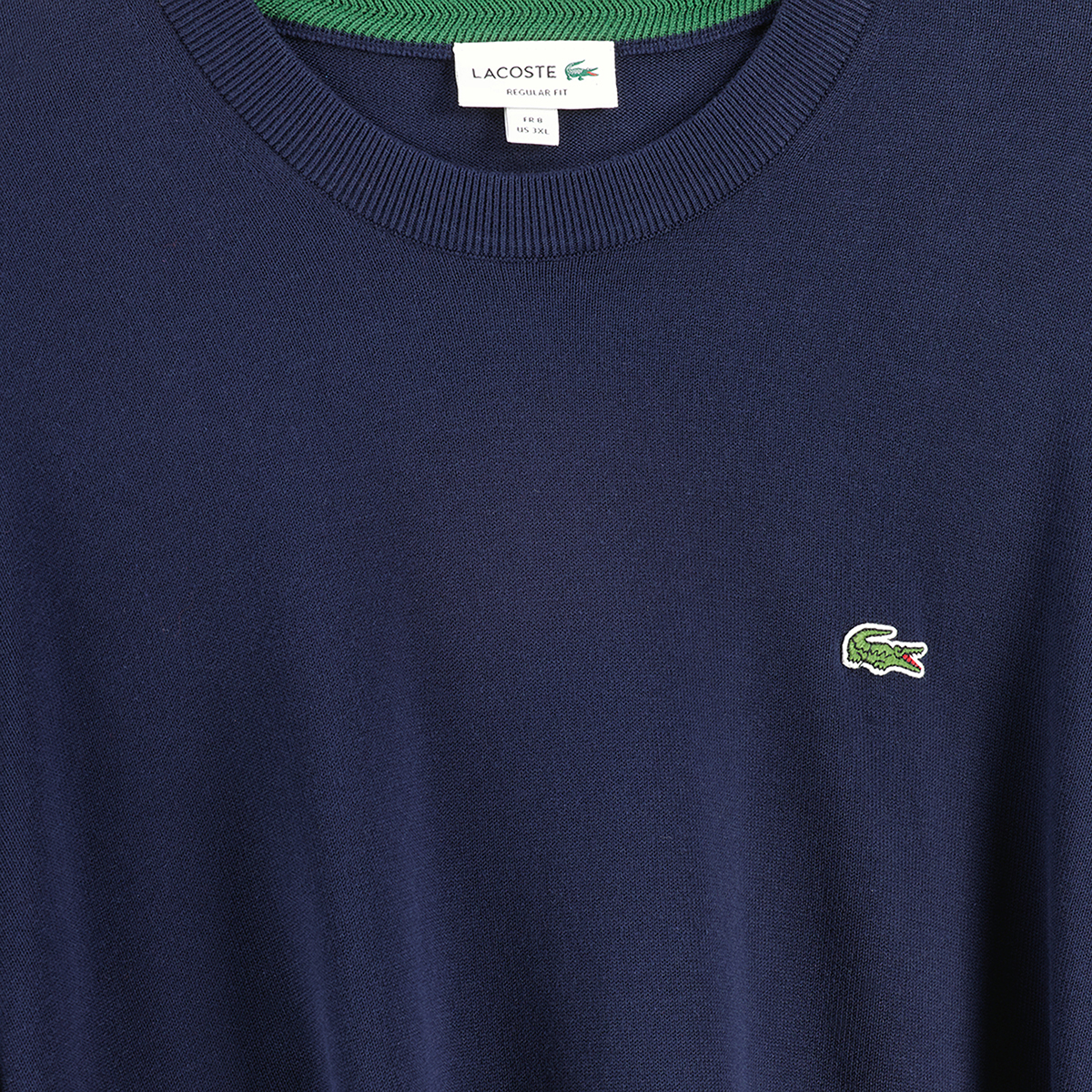 LACOSTE Feinstrickpullover aus Biobaumwolle marine